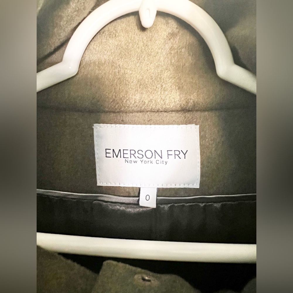 Emerson Fry Army Wool Jacket Parka Trench Coat Size 0 - Picture 5 of 8
